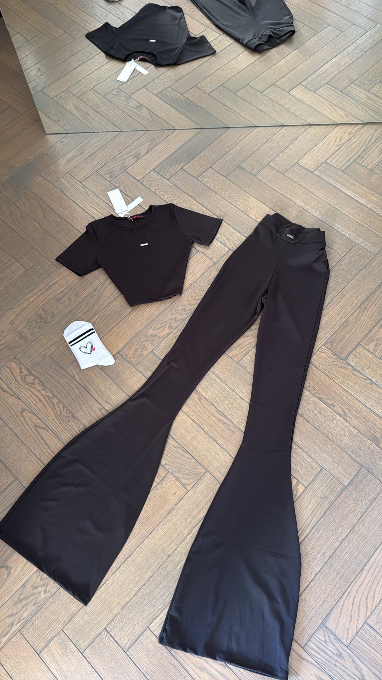 2 piece set-crop top+leggings