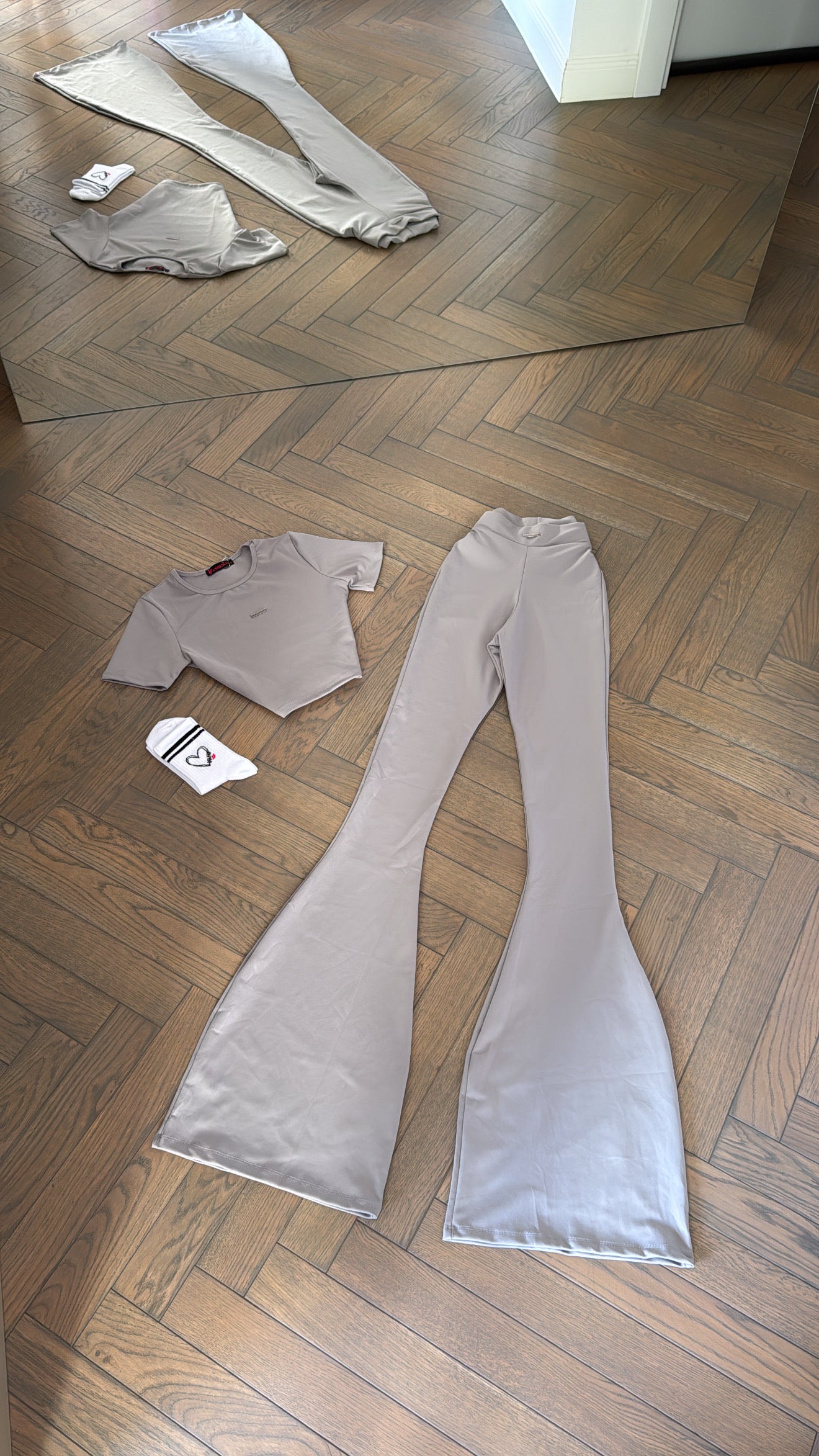 2 piece set-crop top+leggings