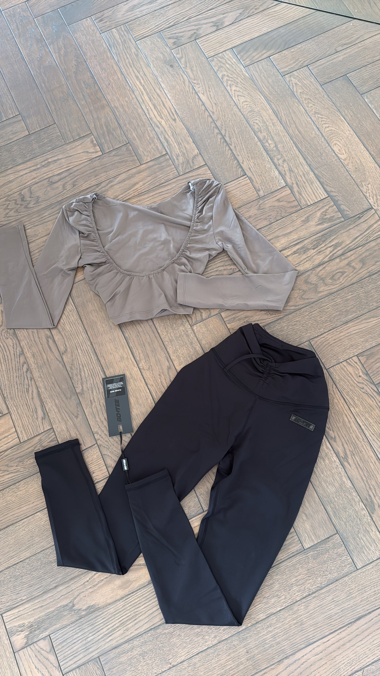 2 piece set-crop top+leggings