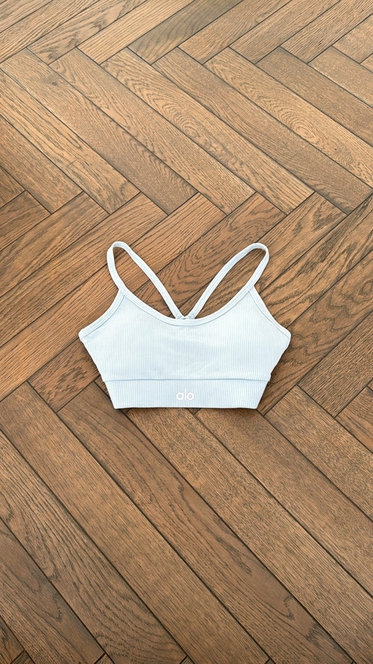 Baby blue Alo crop top