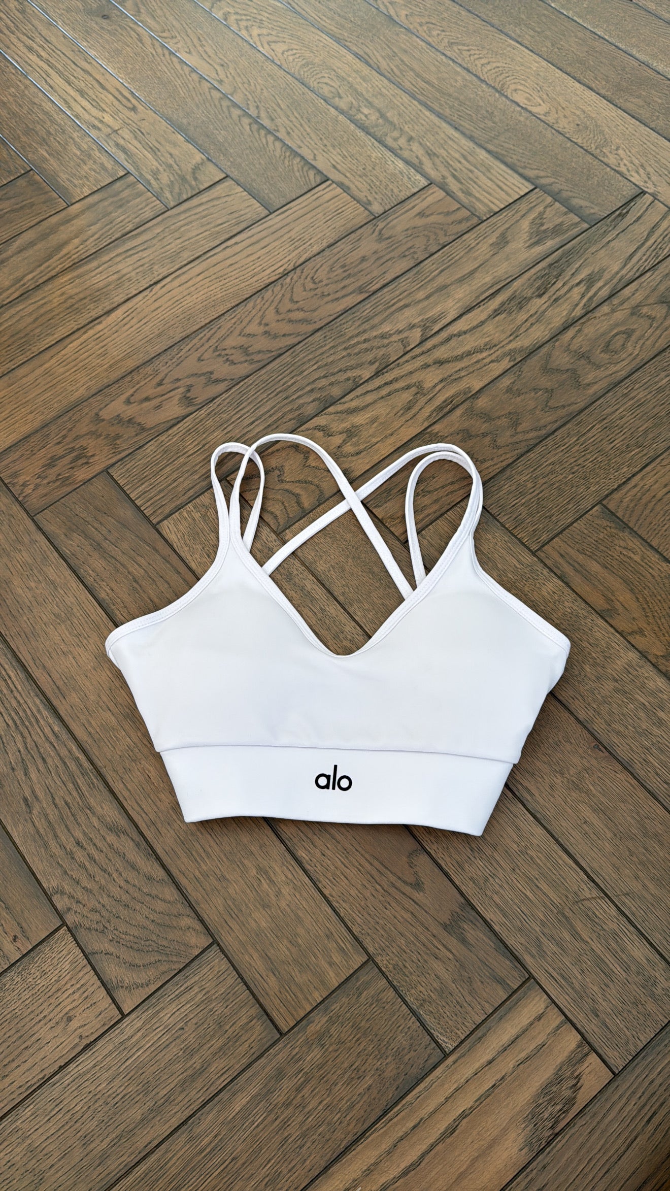White Alo crop top