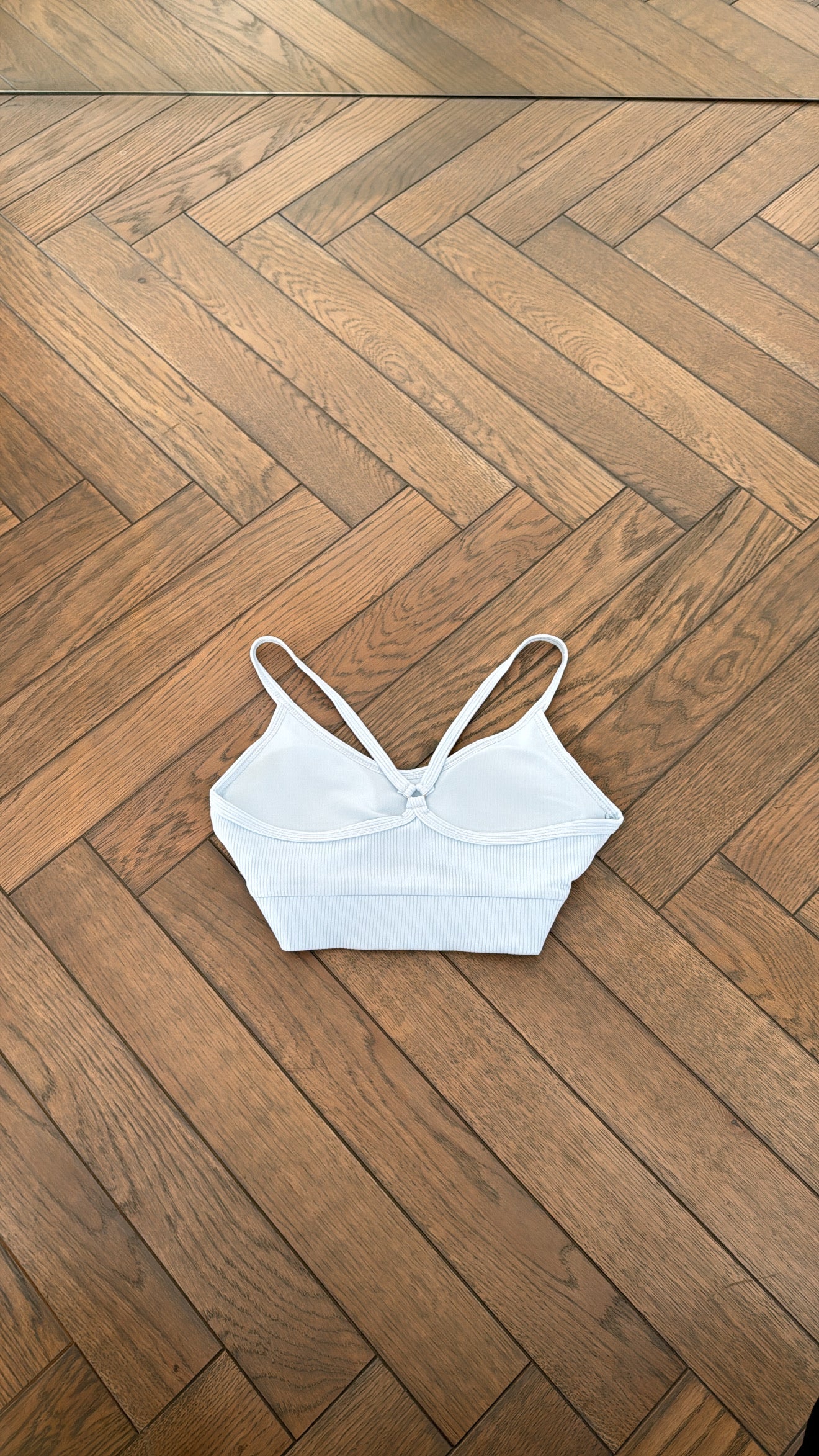 Baby blue Alo crop top