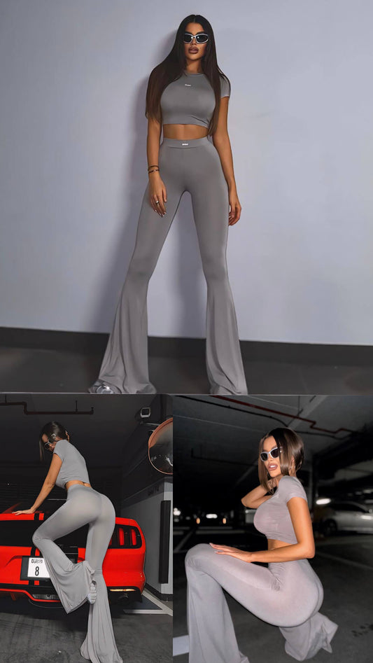 2 piece set-crop top+leggings