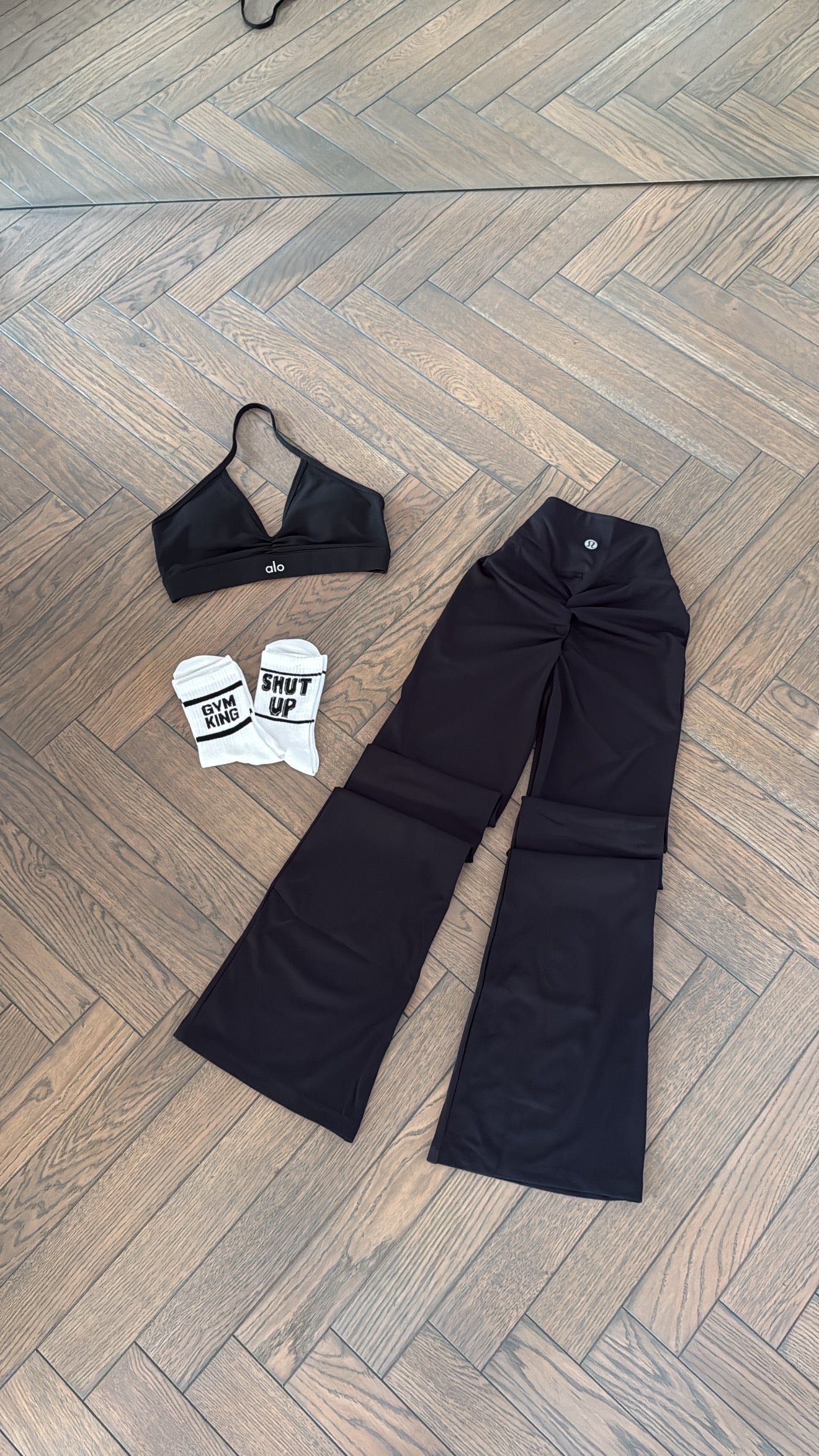 3 piece set- crop top+leggings+socks