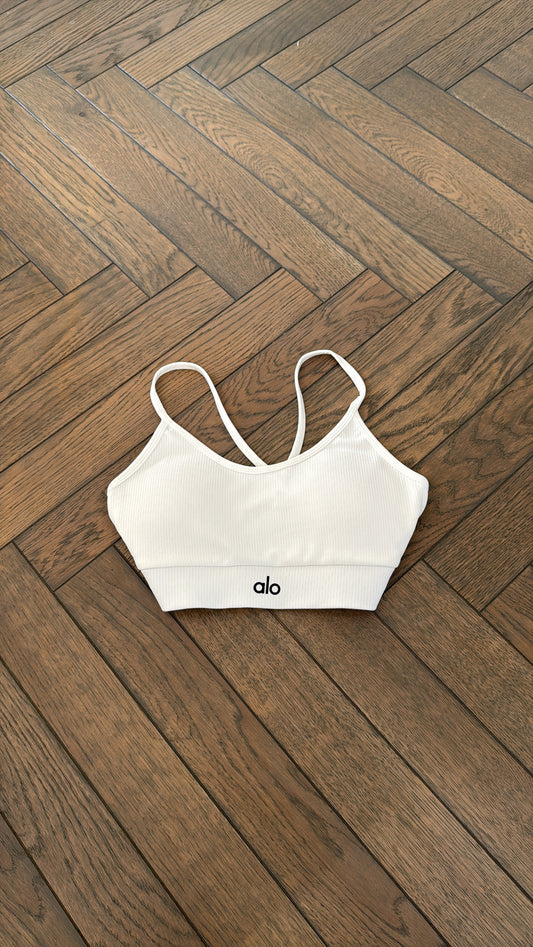 White Alo crop top
