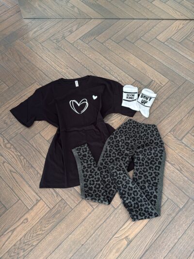 3 piece set- t shirt+leggings+socks
