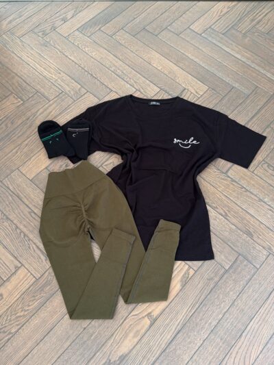 3 piece set- t shirt+leggings+socks