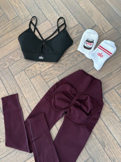 3 piece set- crop top+leggings+socks
