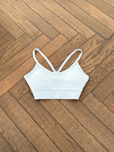 Baby blue Alo crop top