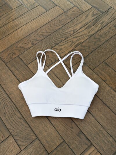 White Alo crop top