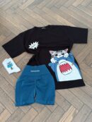 Shark black t shirt