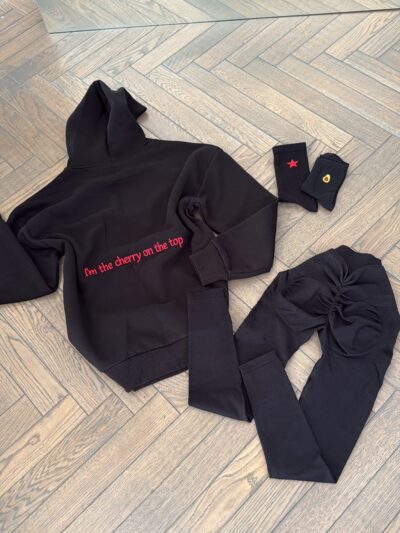 SET hoodie+extra push up leggings+socks