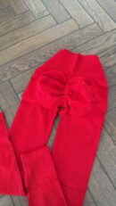 Extra push up red leggings