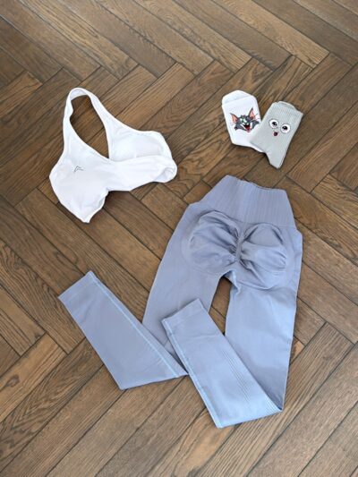 3 piece set- crop top+leggings+socks