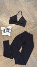 3 piece set- crop top+leggings+socks
