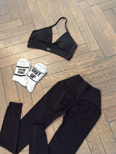 SET crop top+leggings+socks