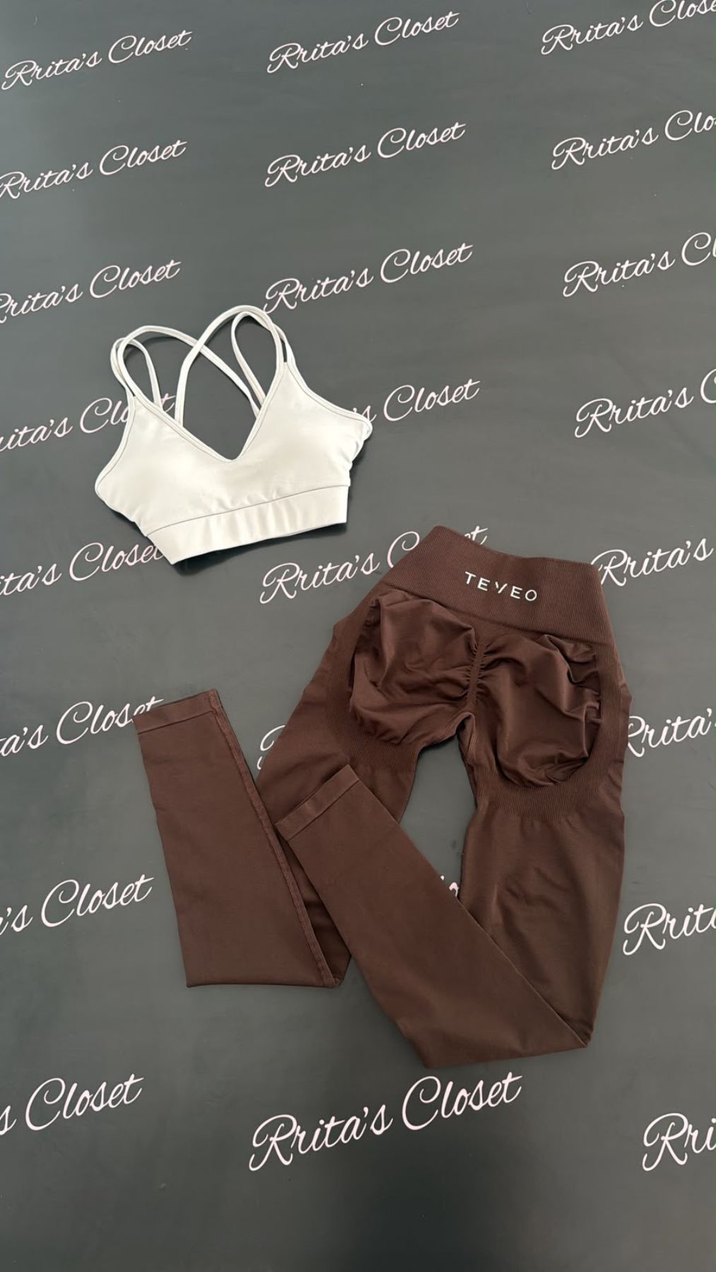 Set/Brown Push Up Leggings