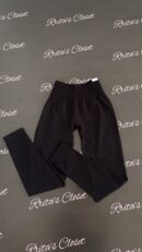 No Push Up Black Leggings