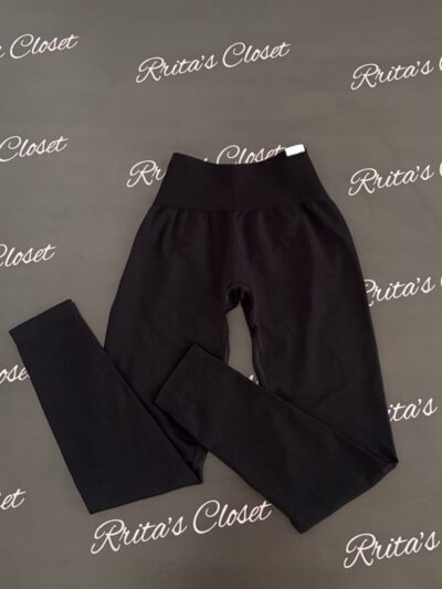 No Push Up Black Leggings