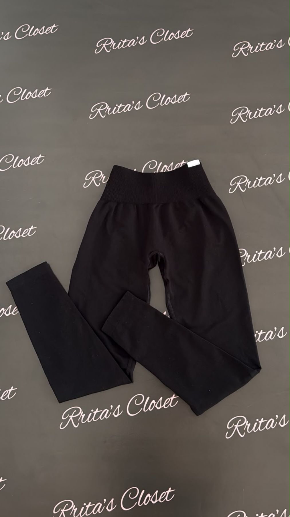 No Push Up Black Leggings