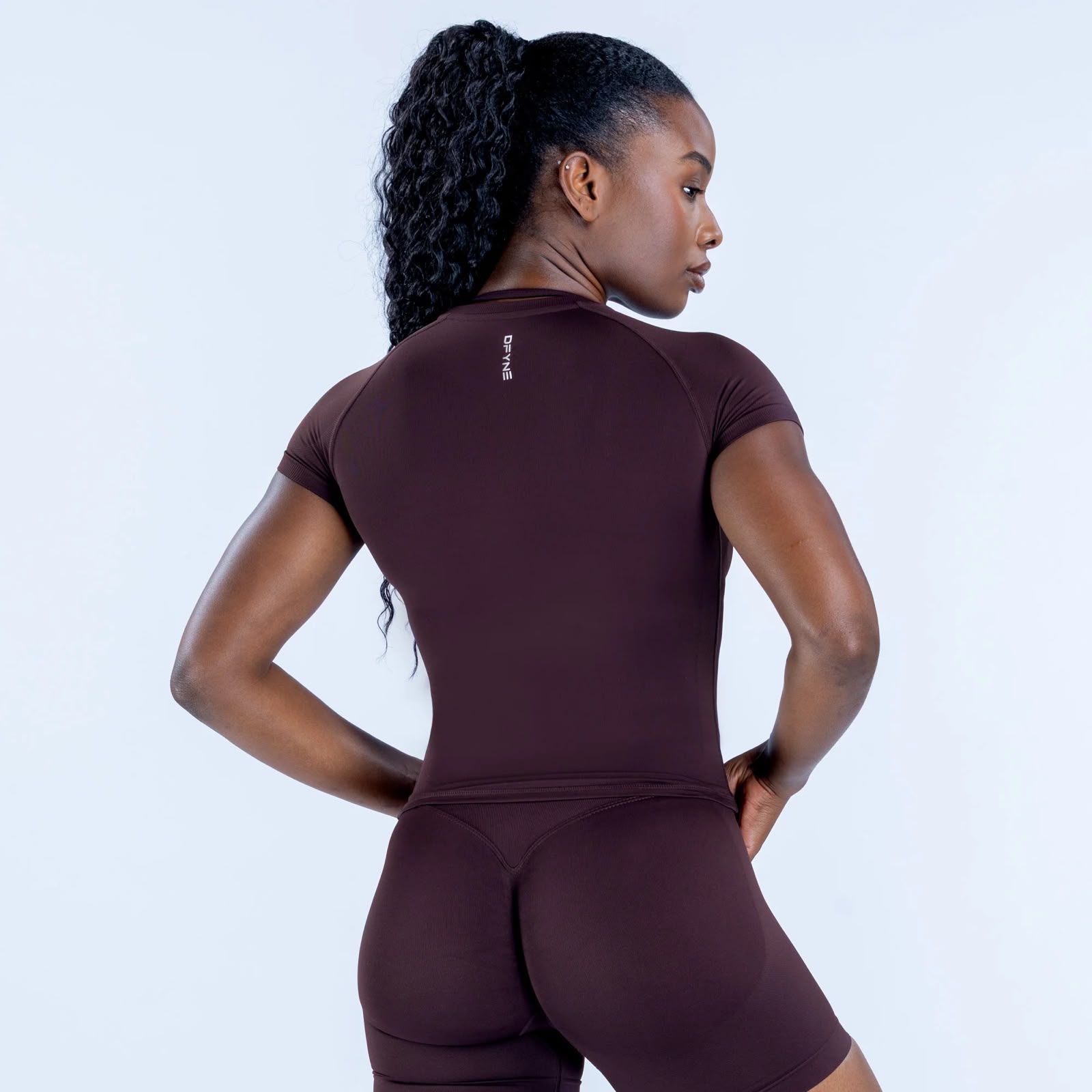 Dfyne Impact Short Sleeve Top - Espresso - Image 2