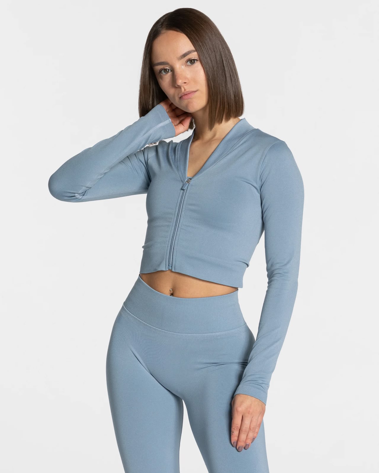 Teveo Zip Jacket - Light Blue