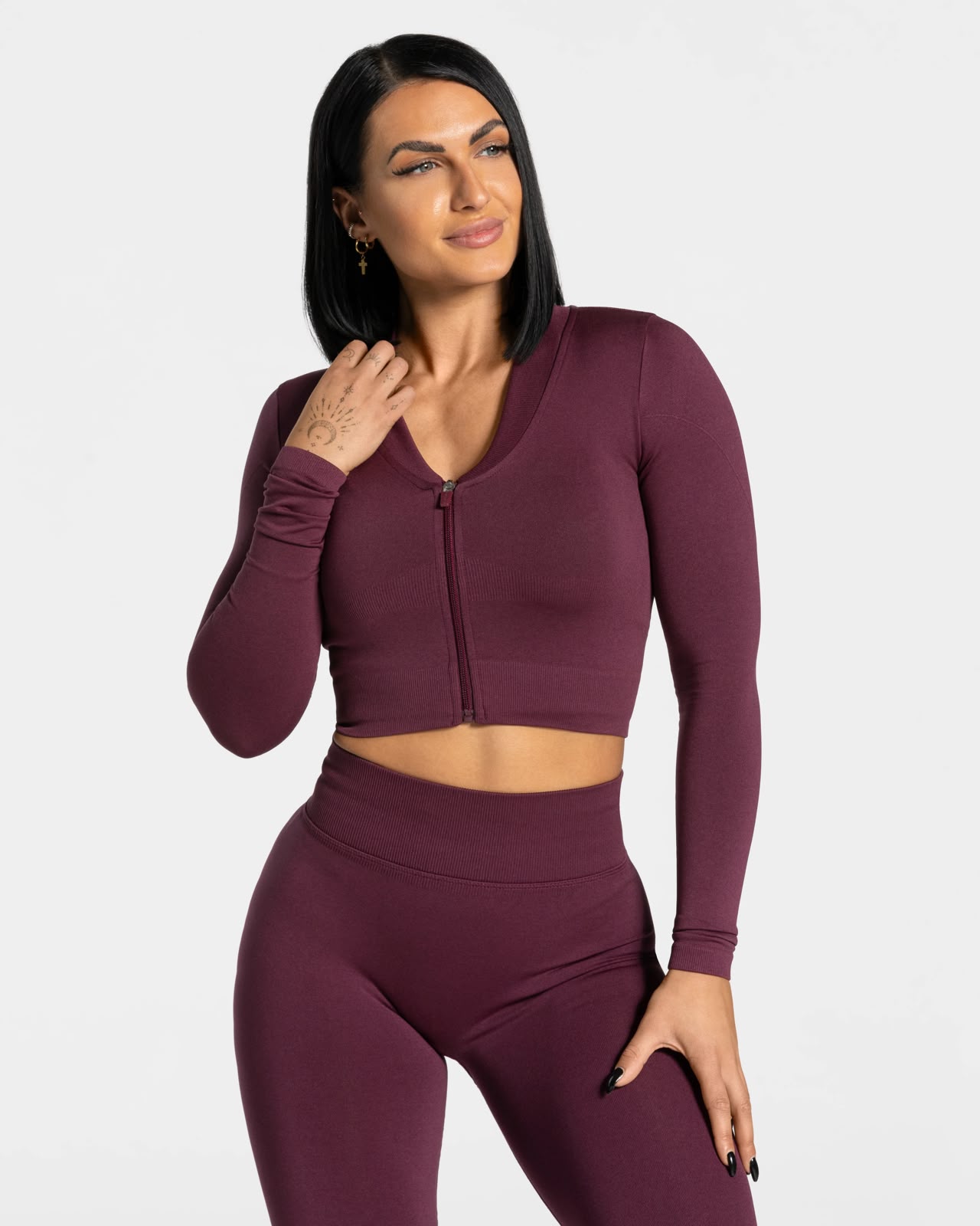 Teveo Zip Jacket - Plum